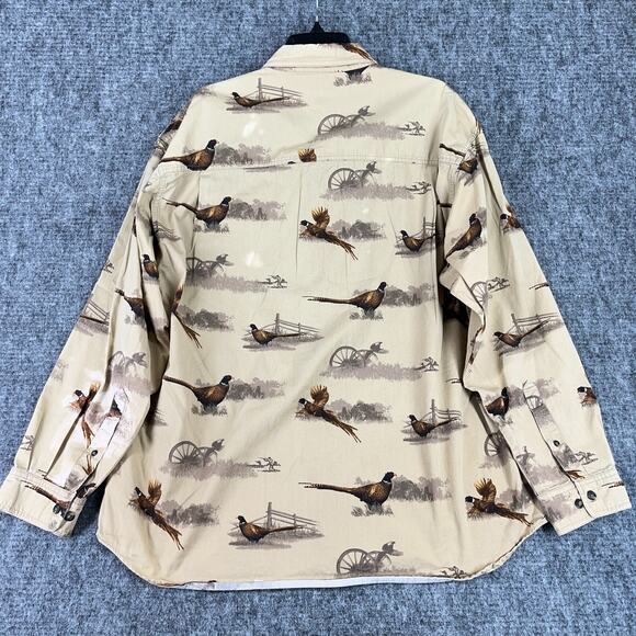 Columbia‎ Shirt Mens L Pheasant Hunting Ranch Western Homestead River Lodge - Picture 2 of 10